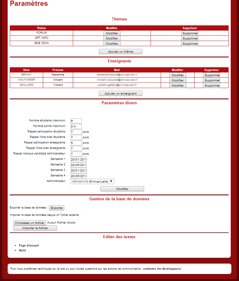 Site web des actions de communication du département Informatique de l'IUT