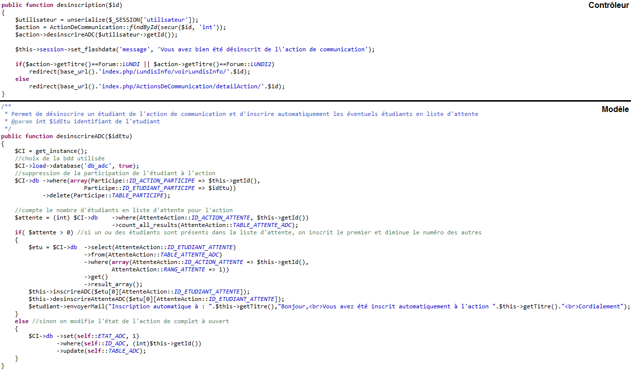 Site web des actions de communication du département Informatique de l'IUT