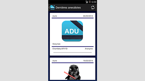 Application Android ADU (style VDM)