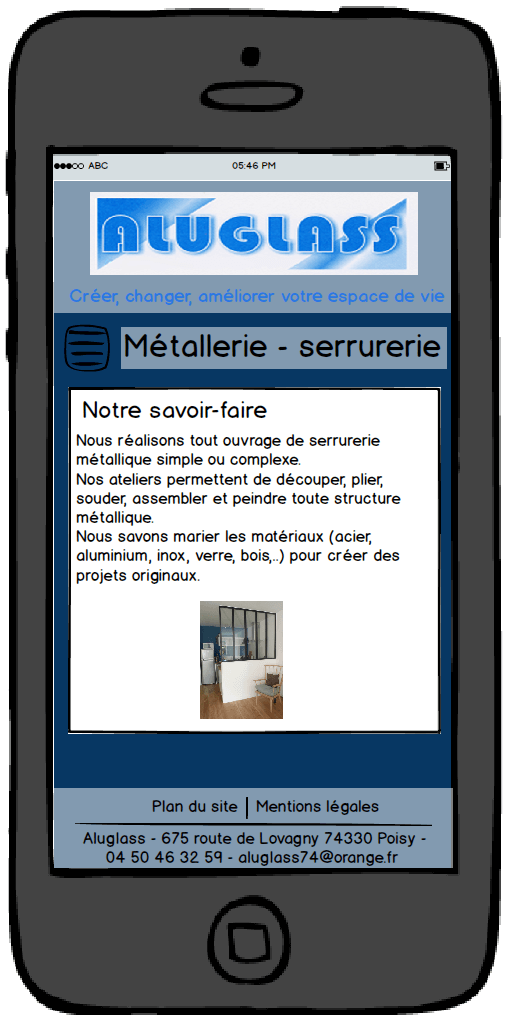 Site web de l'entreprise Aluglass