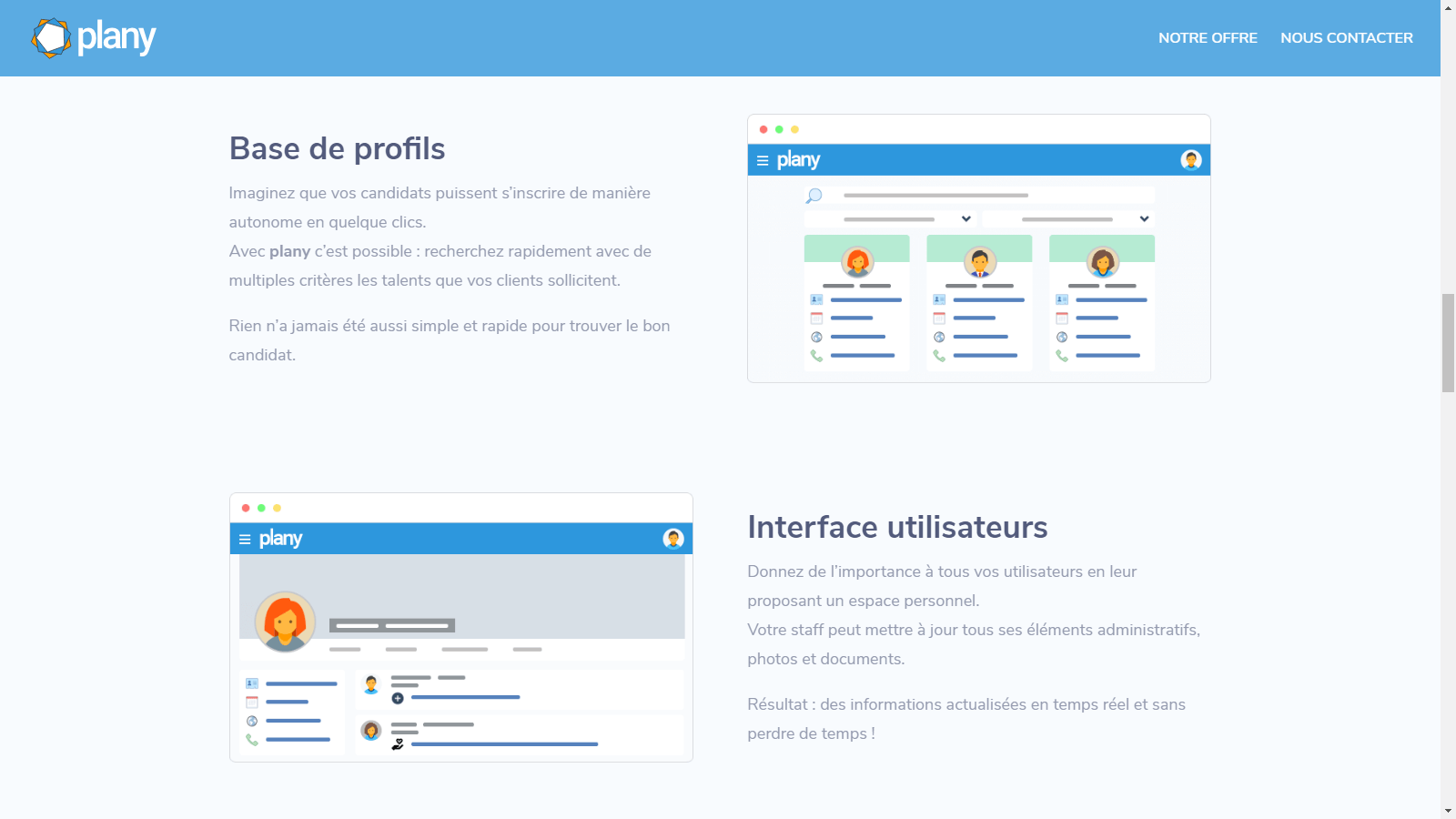 Application métier « plany » (ERP de gestion pour agences d'événementiel)